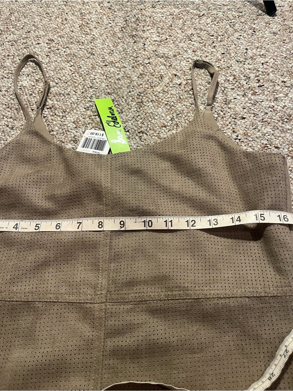 Sam Edelman Women’s Taupe Suede Slip Dress NWT - Picture 8 of 12